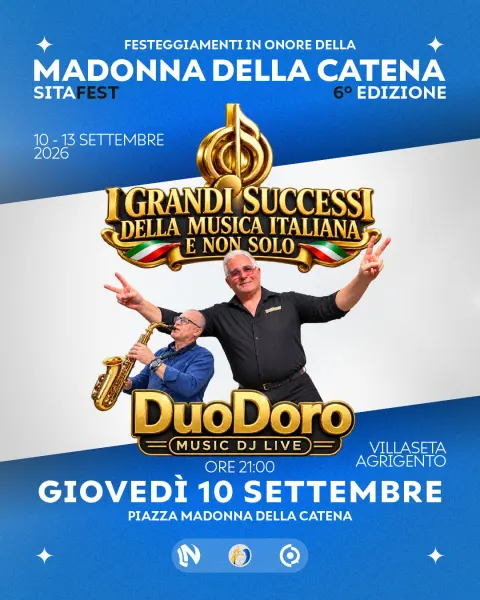 10 settembre 2026 · Sagra della salsiccia e DuoDoro in concerto